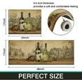 thumbnail image 2 of Wine Kitchen Mat Set 2 Pieces,Cushioned Kitchen Mat and Rugs,Kitchen Standing Mat Retro Kitchen Rug Waterproof Non Slip Kitchen Runner for Kitchen Laundry,Wine Decorations for Kitchen 17x24+17x48inch, 2 of 5