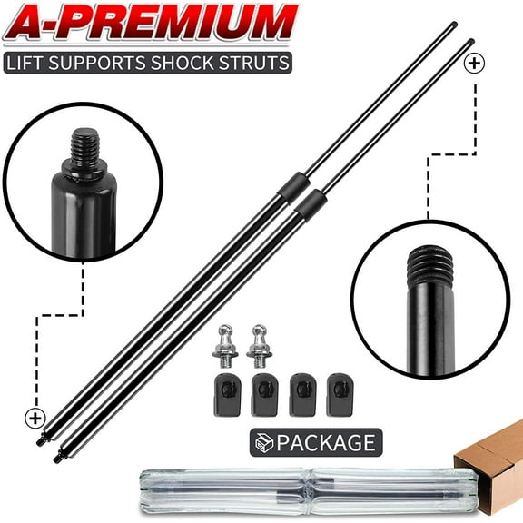 A-Premium Front Hood Lift Supports Compatible with Chevrolet Traverse 2009-2015 Sport Utility 2-PC