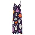 thumbnail image 4 of Halloween Ghosts Horror Pumpkin Sleeveless Dress for Women Clothing Female Women's Summer Skirt, 4 of 7