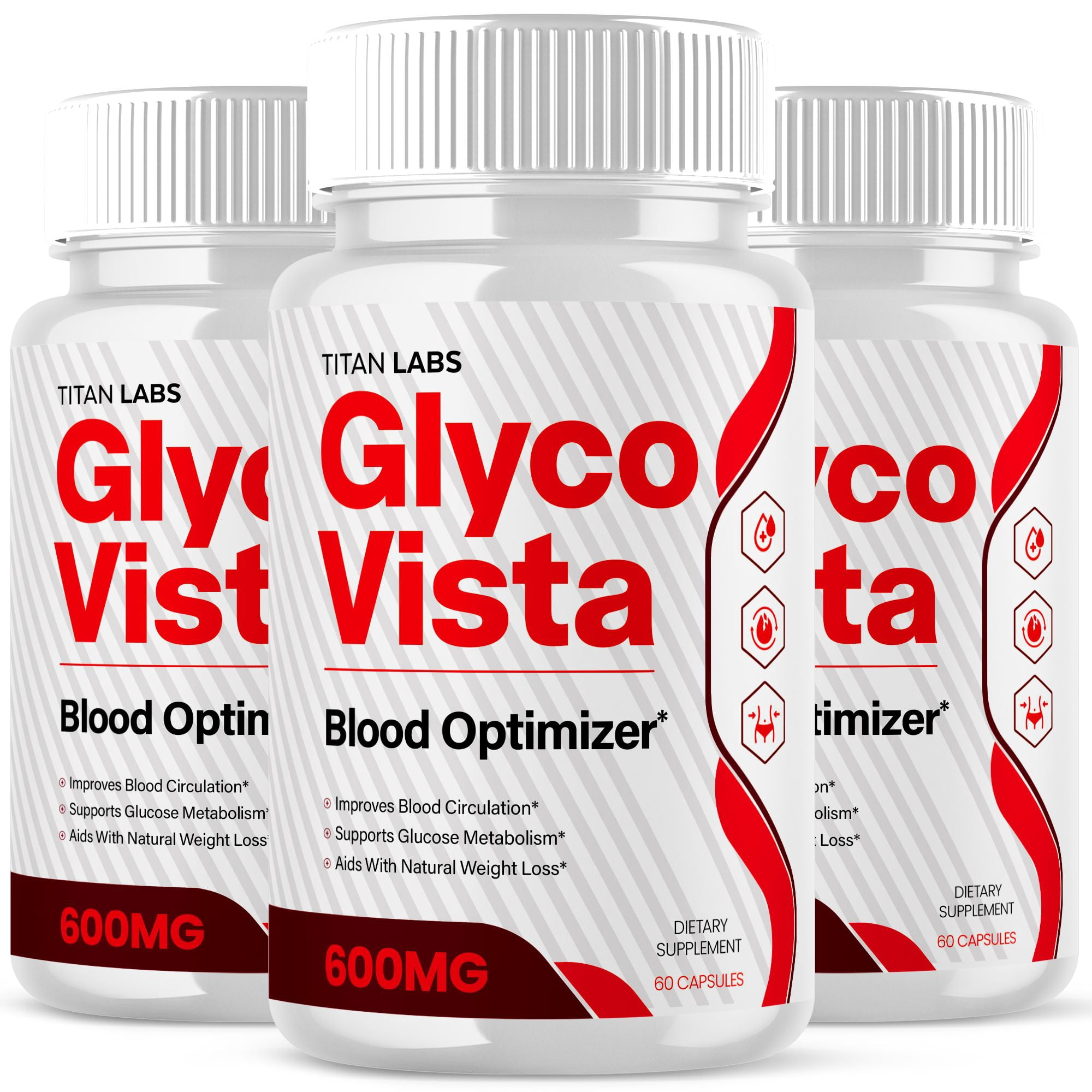 Glyco Vista Advanced Formula Blood Support for Health and Wellness GlycoVista 180 Capsules