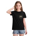 thumbnail image 4 of CCRFTGI 4th of July Shirts for Children Girls Size 10-12 Short Sleeve Happy American Flag Striped Summer Patriotic T-Shirts Independence Day Teen Girl Clothes Tee Top Black 10-11 Years, 4 of 5
