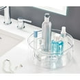 thumbnail image 3 of iDesign Clear Plastic Divided Cosmetic Brush Storage Organizer, with Cup for Bathroom Vanity, 3 of 6