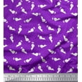 thumbnail image 1 of Soimoi polyester Crepe Fabric Floral & Cat Animal Print Fabric by Yard 52 Inch Wide, 1 of 3