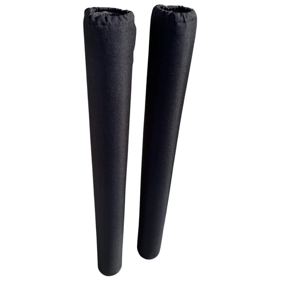 36" Pair of Black Boat Trailer Pole Pad and Cover - 900D Heavy Duty UV Fade Proof Canvas -Sold in Pairs - Made in USA
