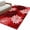 Red, variant on Botanical Chrysanthemum Area Rugs 4'x6', Washable Small Throw Rugs for Office Bathroom, Abstract Spring Floral Red Black Indoor Outdoor Rug Non-Slip Low Pile Carpet Runner Reversible Floor Mats