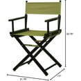 thumbnail image 5 of "18" Director's Chair Black Frame-Olive Canvas", 5 of 5
