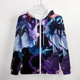 thumbnail image 4 of Solo Leveling Zip Up Hoodies Unisex Realistic 3D Print Sweatshirt Long Sleeve Hooded Jacket Coat 5XL, 4 of 8