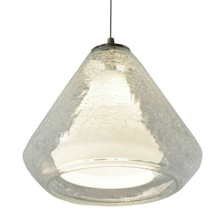 

Afx Agp500l40d1 Armitage 10 Wide Led Mini Pendant - Satin Nickel / Clear Crackle