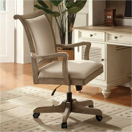 Beaumont Lane Desk Office Chair In Weathered Driftwood Walmart