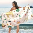 thumbnail image 6 of Coolnut Deer Beach Towel, Sand Free Super Absorbent Oversized Travel Towel with Mesh Bag for Beach,Camping, Swimming, Holiday, 31"x 71", 6 of 6