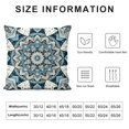 thumbnail image 5 of YANMS Blue Ceramic Pattern Throw Pillow Covers Floral Geometric Flower Pillowcases Cushion Cover for Men Women Sofa Bed, 5 of 5