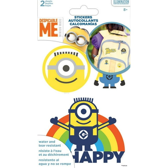 Tyvek Autocollants - Despicable Me - Franchise 2 Feuilles Papeterie Nouveau st1402