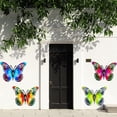 thumbnail image 6 of Metal Butterfly Garden Decor – 4 Pack Outdoor Hanging Wall Art for Fence, Yard, Patio – Rust-Proof Colorful Butterflies (Style 5), 6 of 8
