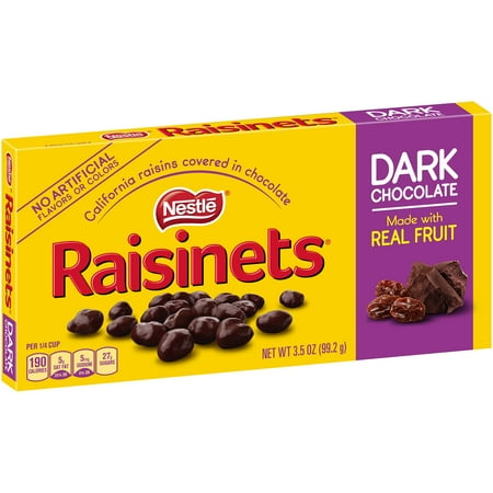 Nestle Raisinets Dark Chocolate Covered Raisins, 3.5 oz