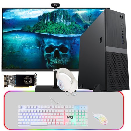 Pre-Owned Gaming Desktop PC  Intel Core i5 8th Gen  TechMagnet Heera  AMD RX 550 Graphics  16GB RAM  1TB SSD  MTG New 27 Inch Monitor  Gaming Kit Webcam  WiFi  Win 10 Pro (Refurbished)