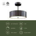 thumbnail image 3 of SF361212BT-Kuzco Lighting-Kensington - 2 Light Semi-Flush Mount-Blackened Steel Finish, 3 of 7