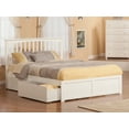thumbnail image 2 of Mission Platform Bed with Flat Panel Foot Board and 2 Urban Bed Drawers in, Multiple Colors and Sizes, 2 of 6