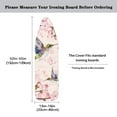 thumbnail image 5 of HELLHERO Hummingbird Flower Print Iron Board Cover, Ironing Protector for Ironing Board with Elastic Edge, Soft Comfortable Ironing Board Cover Protector Resist Scorching and Staining, 5 of 5