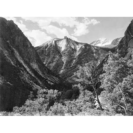 1936 Replica Sky King - Paradise Valley Kings River Canyon proVintageed as a national park California 1936 Poster Print by Ansel Adams