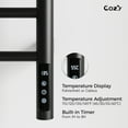 thumbnail image 5 of COZY  Heated Towel Warmer Rack for Bathroom with Timer & Adjustable Temperature EB03-BL-193504, 5 of 7
