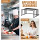thumbnail image 4 of Organizador de tapas y platos de metal para cocina, soporte para platos, tapas para sartenes, tablas de cortar y bandejas para galletas, divisor para gabinete, 2 unidades, 4 of 6
