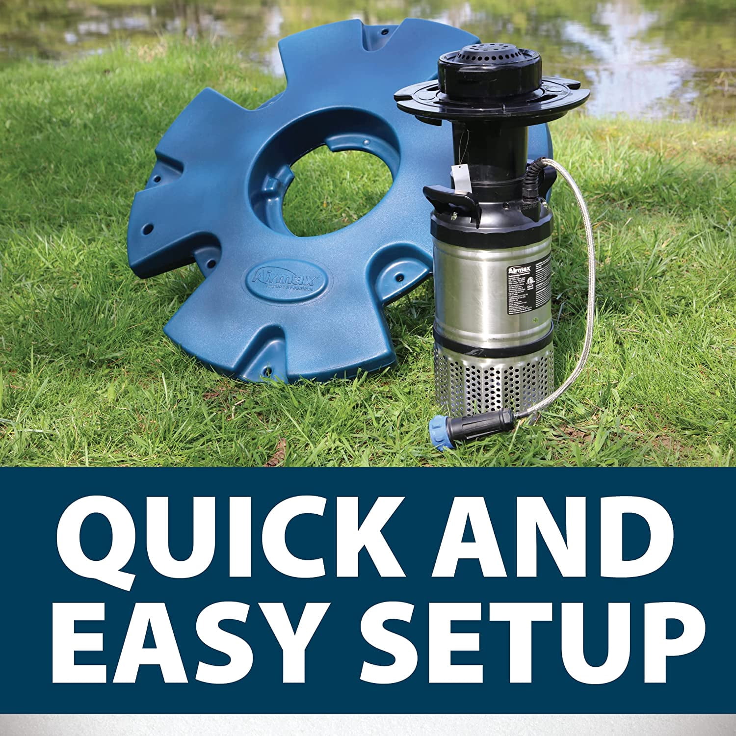 Airmax WipeOut Aquatic Herbicide, Fluridone Controls Submerged & Floating Pond Weeds, 16 Oz