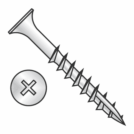 

#10 x 3-1/2 Stainless Steel Deck Screw Phillips Drive Bugle Head (Quantity: 1000) Type 17 Wood Cutting Point 2-1/4 of Thread Length #10 Screw Diameter 3-1/2 Screw Length