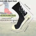 thumbnail image 4 of 3 pares de calcetines deportivos unisex antideslizantes para fútbol, para deportes como fútbol, baloncesto, trekking, ciclismo y running, 4 of 5