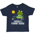 thumbnail image 3 of Inktastic Daddys Fishing Buddy Cute Frog Boys or Girls Toddler T-Shirt, 3 of 5