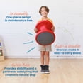 thumbnail image 4 of ECR4Kids Twist Active Wobble Stool, 14in Seat Height, Classroom Furniture, Red, 4 of 9