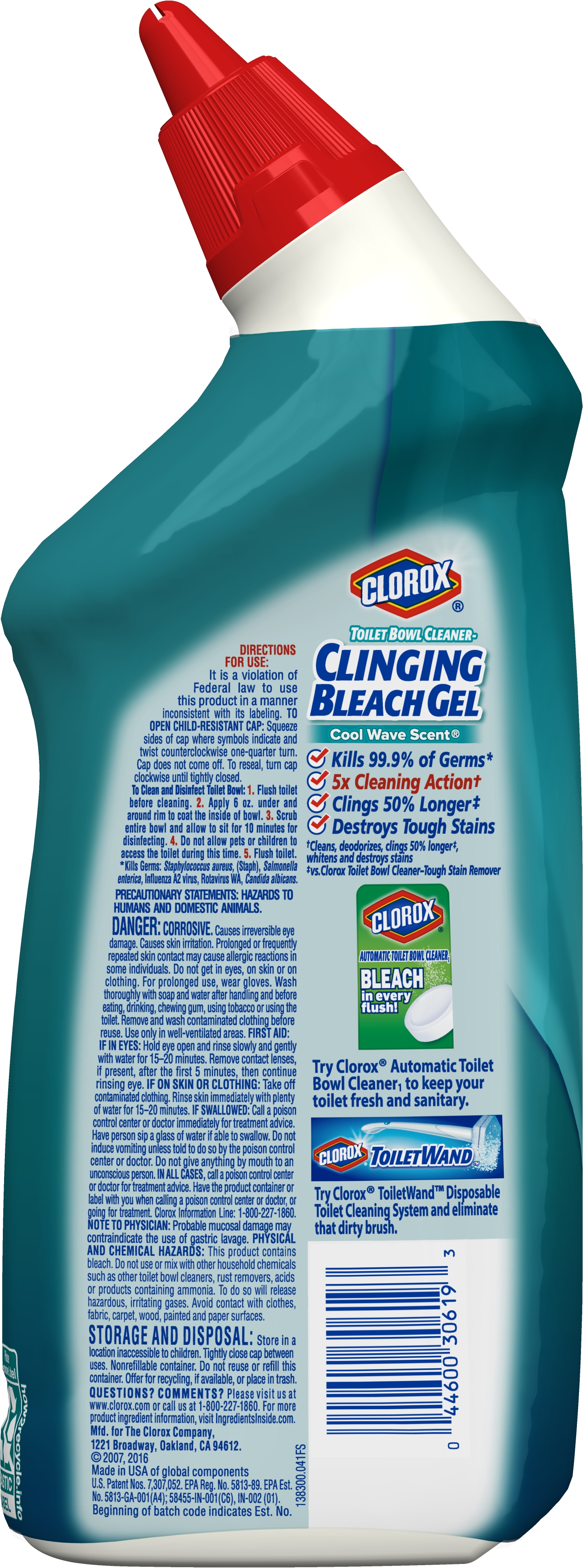 Clorox Toilet Bowl Cleaner With Bleach Value Pack Cool Wave 24