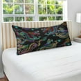 thumbnail image 4 of Classic Embroidery Asian Dragon Pillowcase Queen Size, Super Soft Pillow Shams Covers, Plush Cozy Pillow Cases with Zipper, 20" X 30"（23） Home Decor Gifts, 4 of 6