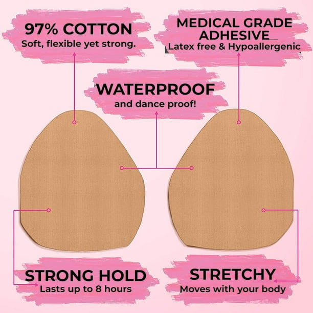 Boob Tape 3 Breast Tape for Large Breast Lift & Support, Straight Sticky  Bra Nipple Pastie -  Canada