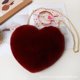 thumbnail image 1 of Bolso bandolera de mujer con forma de corazón de peluche y cadena para el día de San Valentín Bolso pequeño con forma de corazón de melocotón para mujer, 1 of 2