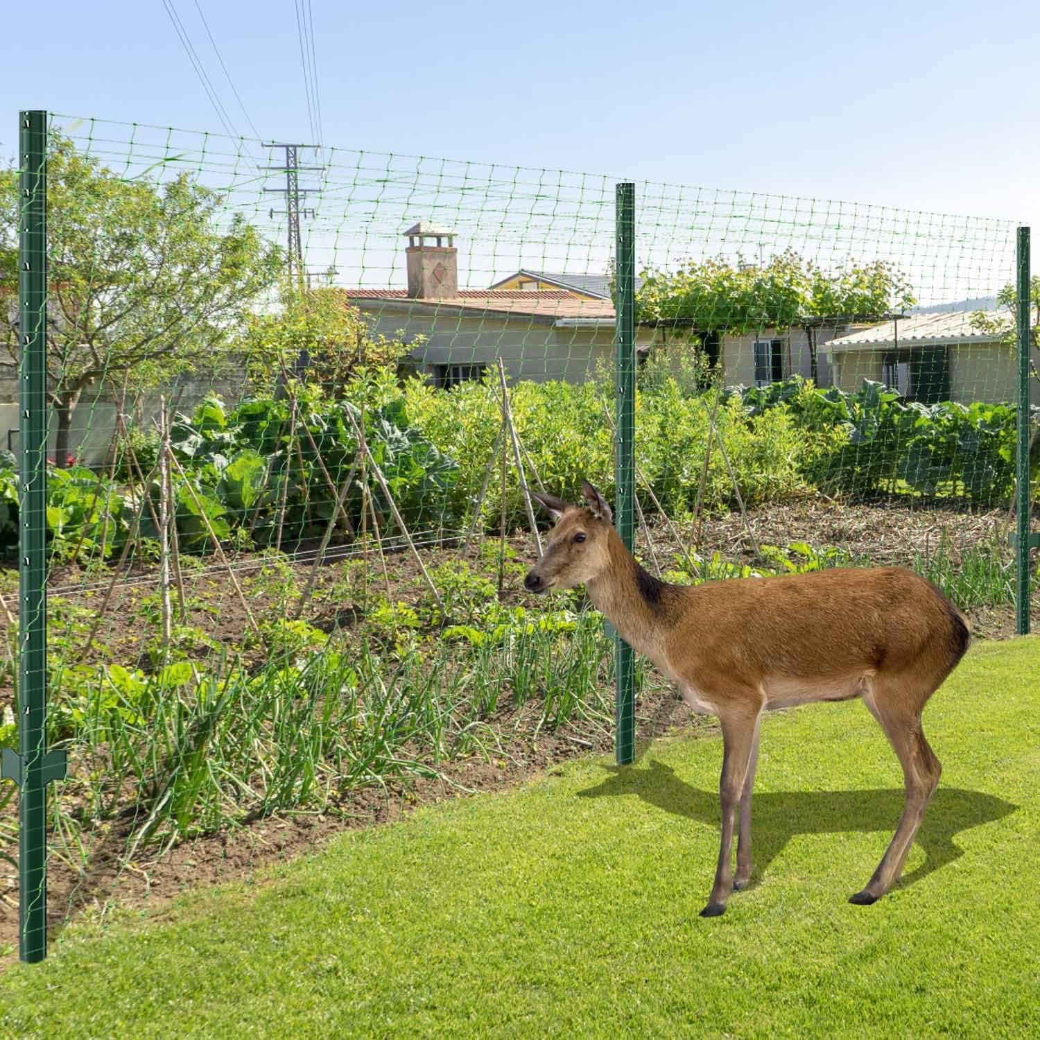 Garden Netting 7 x 100 FT Bird Netting for Protection Green Deer Plants Fruit Trees Vegetables from Birds Squirrels Other Animals