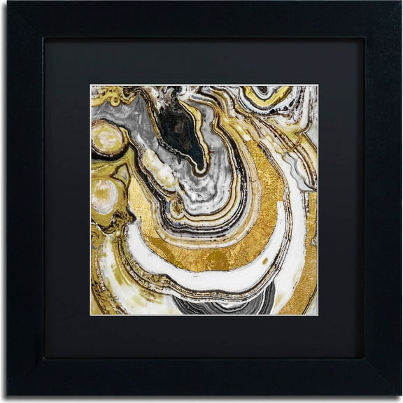 Trademark Fine Art "Stone Prose" Canvas Art by Color Bakery, Black Matte, Black Frame