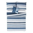 thumbnail image 4 of My World Mason Stripe Blue  and  White Polyester 3-Piece Twin Quilt Set, stripe themed, for Kids, OEKO-TEX Certified, 4 of 7