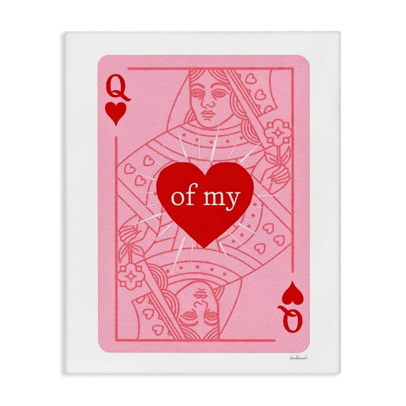 Queen Of My Heart Canvas Wall Art, design by Amanda Greenwood