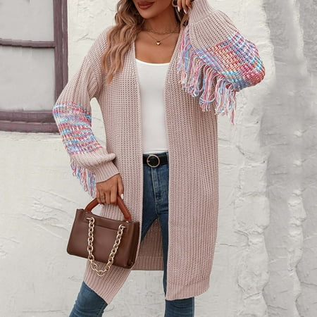 

Lightweight Cardigans For Women Casual Cozy Comfy Knit Cardigan Khaki Xl
