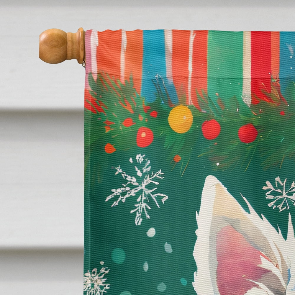 Caroline's Treasures DAC3683CHF Westie Christmas House Flag Large Porch Sleeve Pole Decorative Outside Yard Banner Artwork Wall Hanging, Polyester, House Size, Multicolor