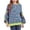Blue, variant on Toddler Girls Cute Tops Children Fashion Cute Printed Crew Neck Hoodless Long Sleeve Sweatshirt Top Size 3-4T ,Blue