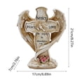 thumbnail image 3 of SCNOR Easter Cemetery Decorations, Praying Hands and Cross Resin Wreath Grave Ornament, Beige Easter Memorial Decor for Outdoor Gravesite, 3 of 6