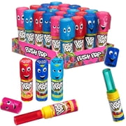 Push Pop Candy Lollipops, Individually Wrapped Variety Bulk Candy Party Pack, Assorted Flavors, 24 Count