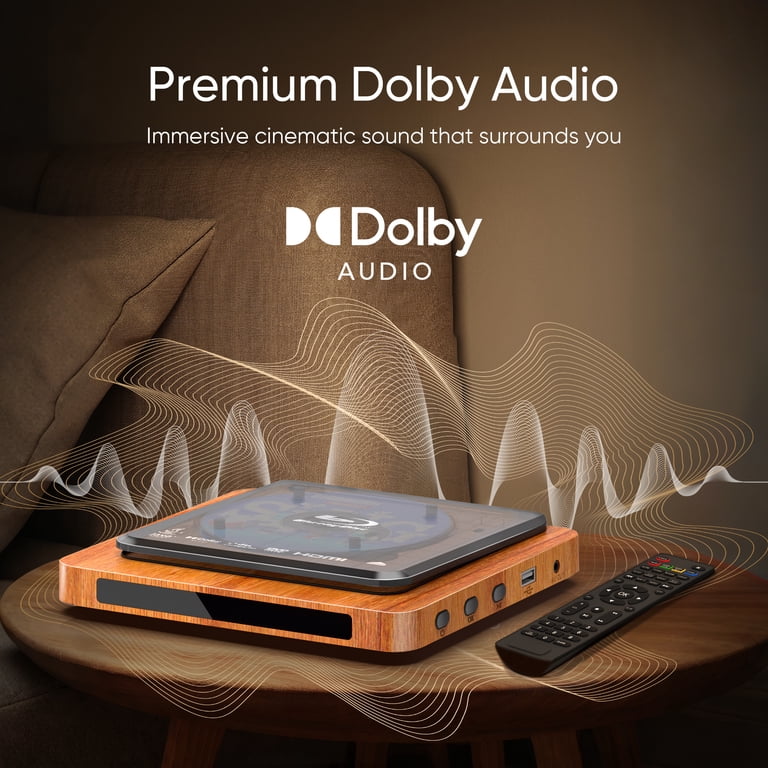 NUTROMO Retro Blu-ray Player, 1080P Full HD, Dolby Digital, USB
