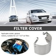 thumbnail image 2 of Metal Racing Car Cold Air Intake 2.5-5 inch Neck Cone Filter Heat Shield, 2 of 7