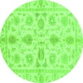 thumbnail image 1 of Ahgly Company Indoor Round Oriental Green Traditional Area Rugs, 5' Round, 1 of 4