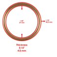 thumbnail image 2 of 2 Exhaust Pipe Gaskets for Honda VT750Dc Shadow Spirit 750 2001-2003 2005 2006, 2 of 4