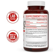 Vitamin K2 D3 Supplement -180 mcg Vitamin k2 MK7 and 5000 IU D3 for Healthy Bones, Healthy Heart & Cardiovascular Health- MenaQ7 Vitamin K Complex- 60 Vegetable Capsules