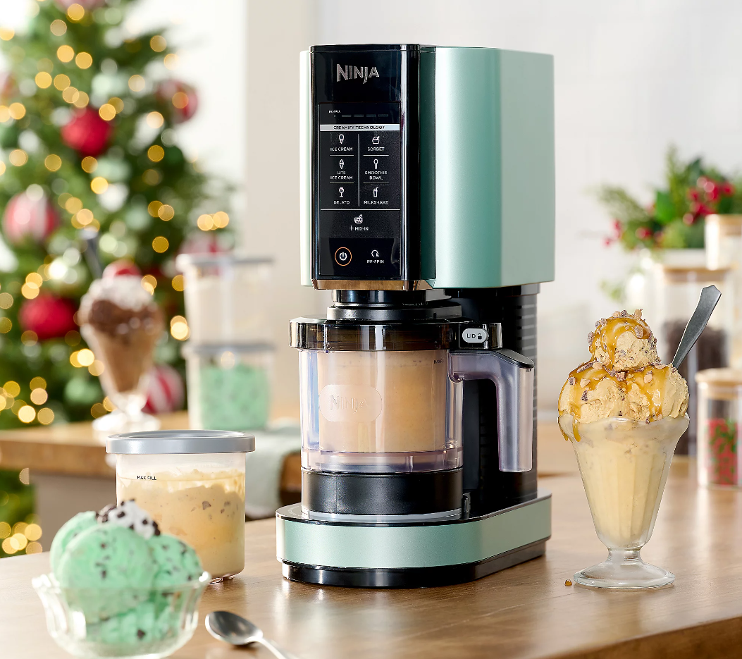 Ninja NC301 CREAMi Ice Cream Maker, Green, Corded Electric, Residential Use