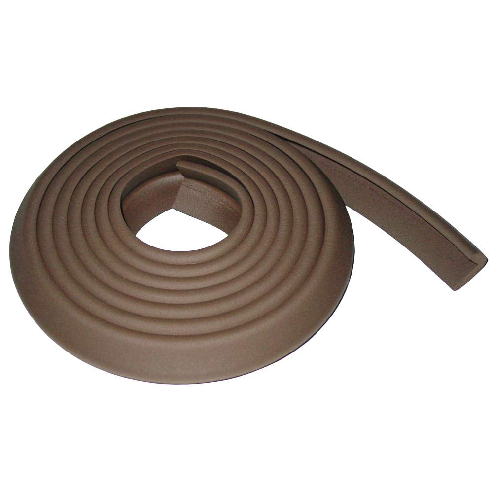 Kidkusion Table Cushion 16 ft Brown, Made in USA, Foam Rubber Babyproof Edge and Corner Guard, Child Safety Bumper